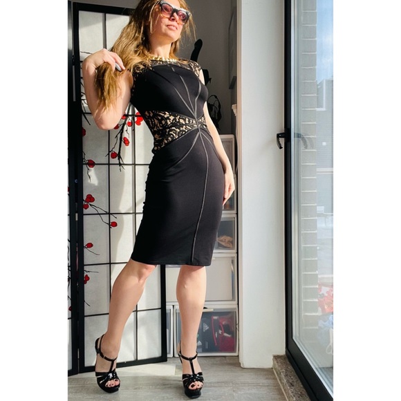 Tadashi Shoji Black Lace Bodycon Dress - Picture 7 of 17